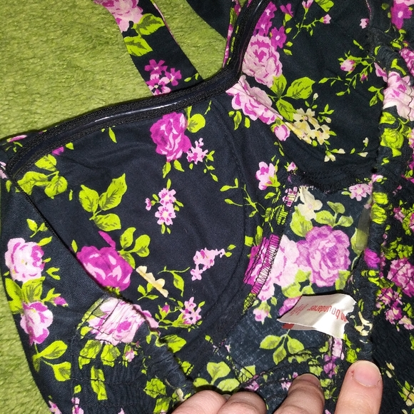 Black Floral Dress - Picture 8 of 10